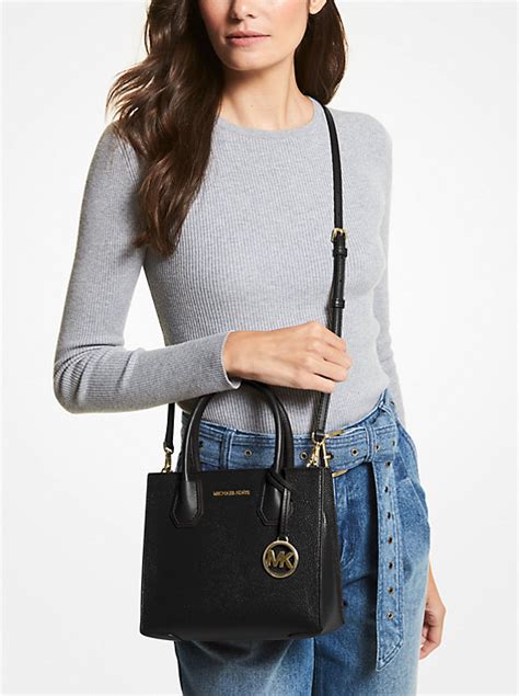 michael kors mercer medium messenger luxe teal|Mercer Medium Pebbled Leather Crossbody Bag .